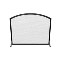 Custom Steel Arch Fireplace Screen (Carolina) – Free Standing, Custom Fit