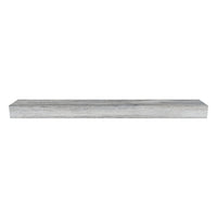 Flat Sawn Non-Combustible Concrete Mantel Shelf Weathered Grey Finish