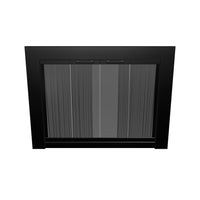 Grande Flat Black Masonry Fireplace Door | Standard Sizes