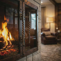 Timeless Flames - Masonry and Prefab Fireplace Doors | Custo — fire animation (loop)