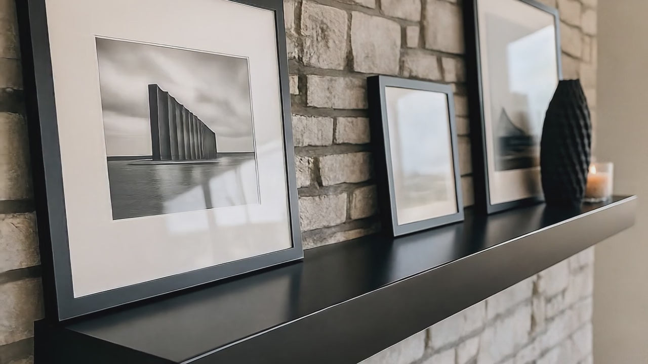 Custom Metal Floating Mantel Shelf | 25+ Finishes