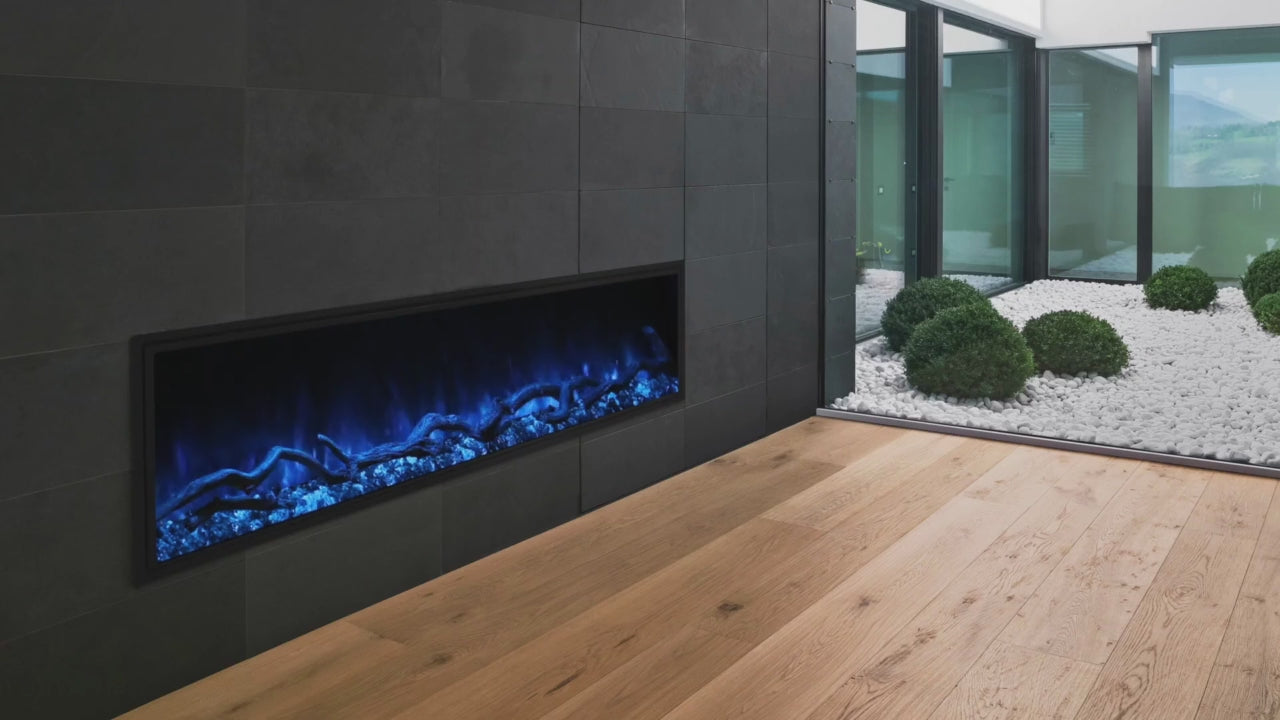Modern Flames Landscape Pro Slim 68-Inch Built In Wall Mount Electric Fireplace - Model LPS-6814