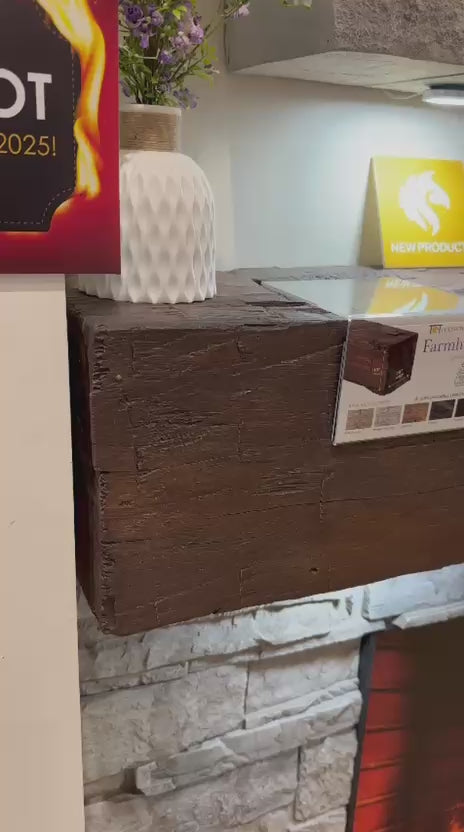 8'Wx10"Dx10"H farmhouse maduro - custom order