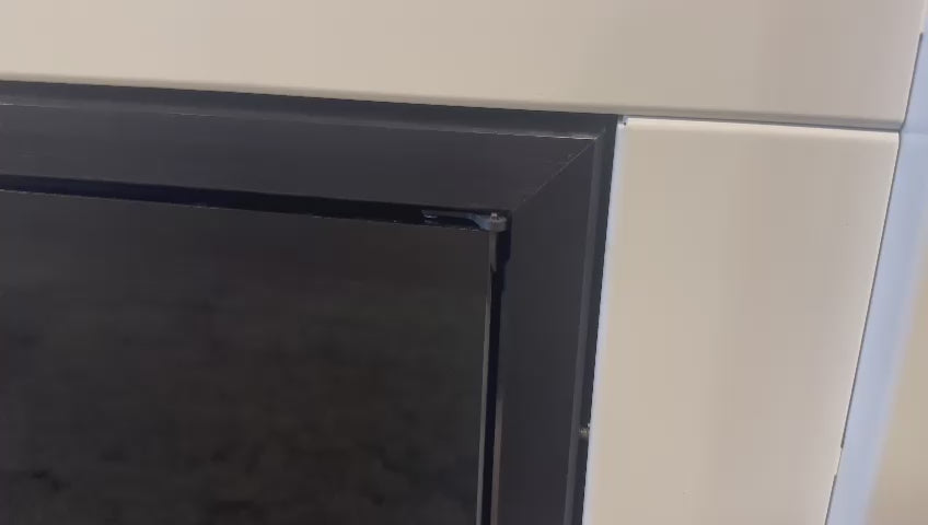 Wheatland - Custom Masonry Fireplace Glass Doors by Stoll Industries
