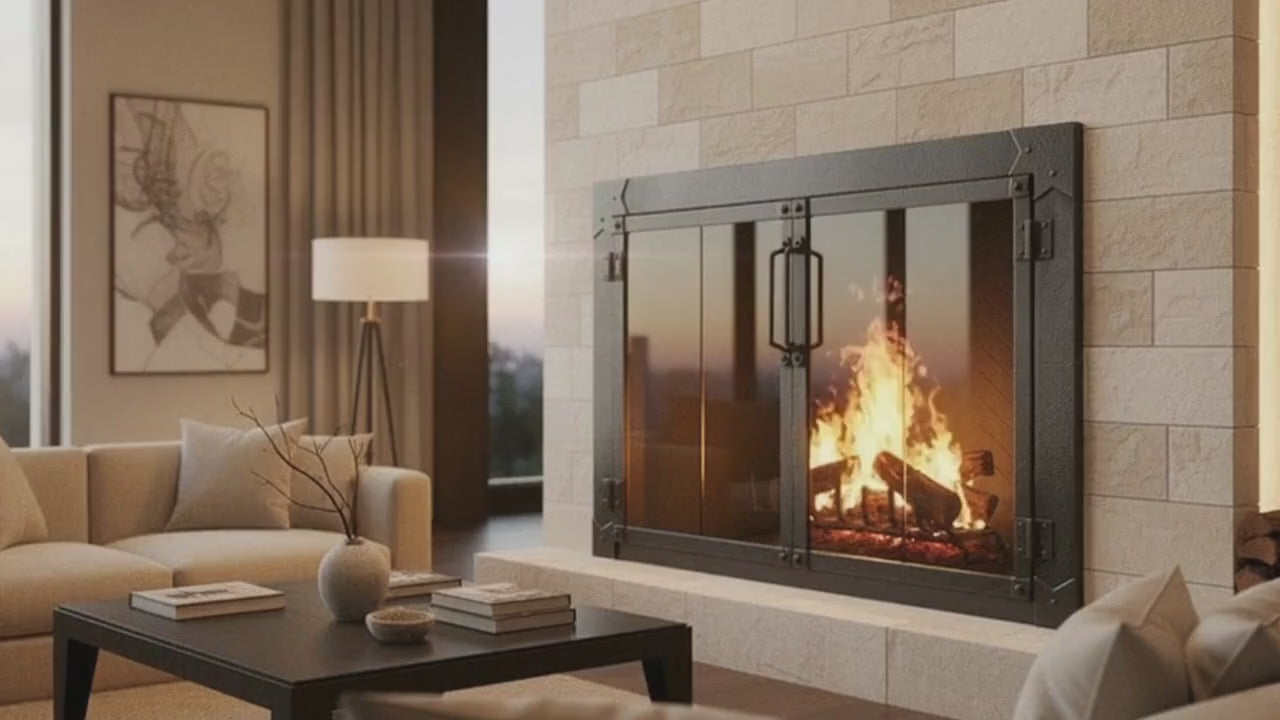 Milwaukee Forged Iron - Masonry & Prefab Fireplace Glass Doors