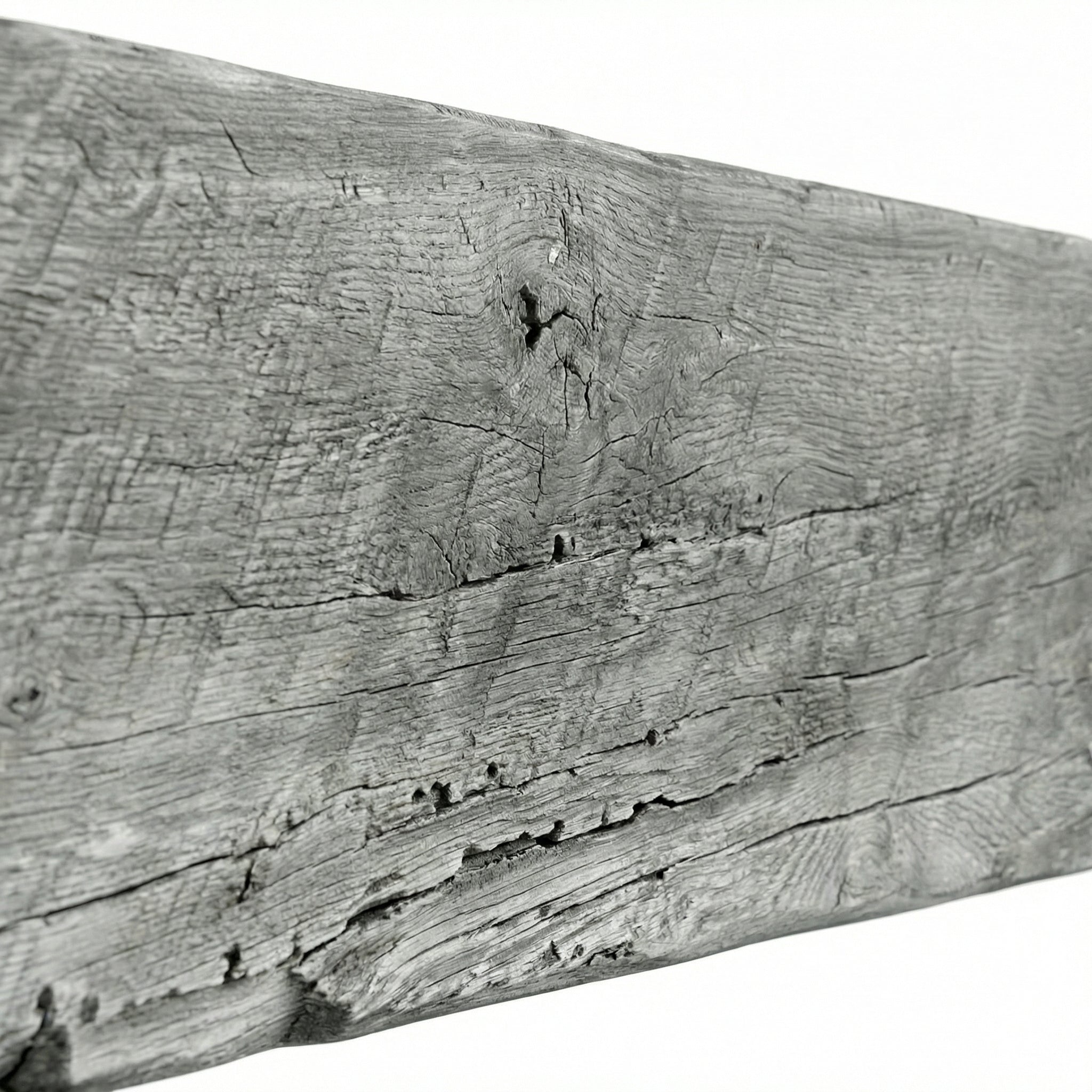 Grist Mill Non-Combustible Concrete Mantel Shelf Weathered Grey Finish