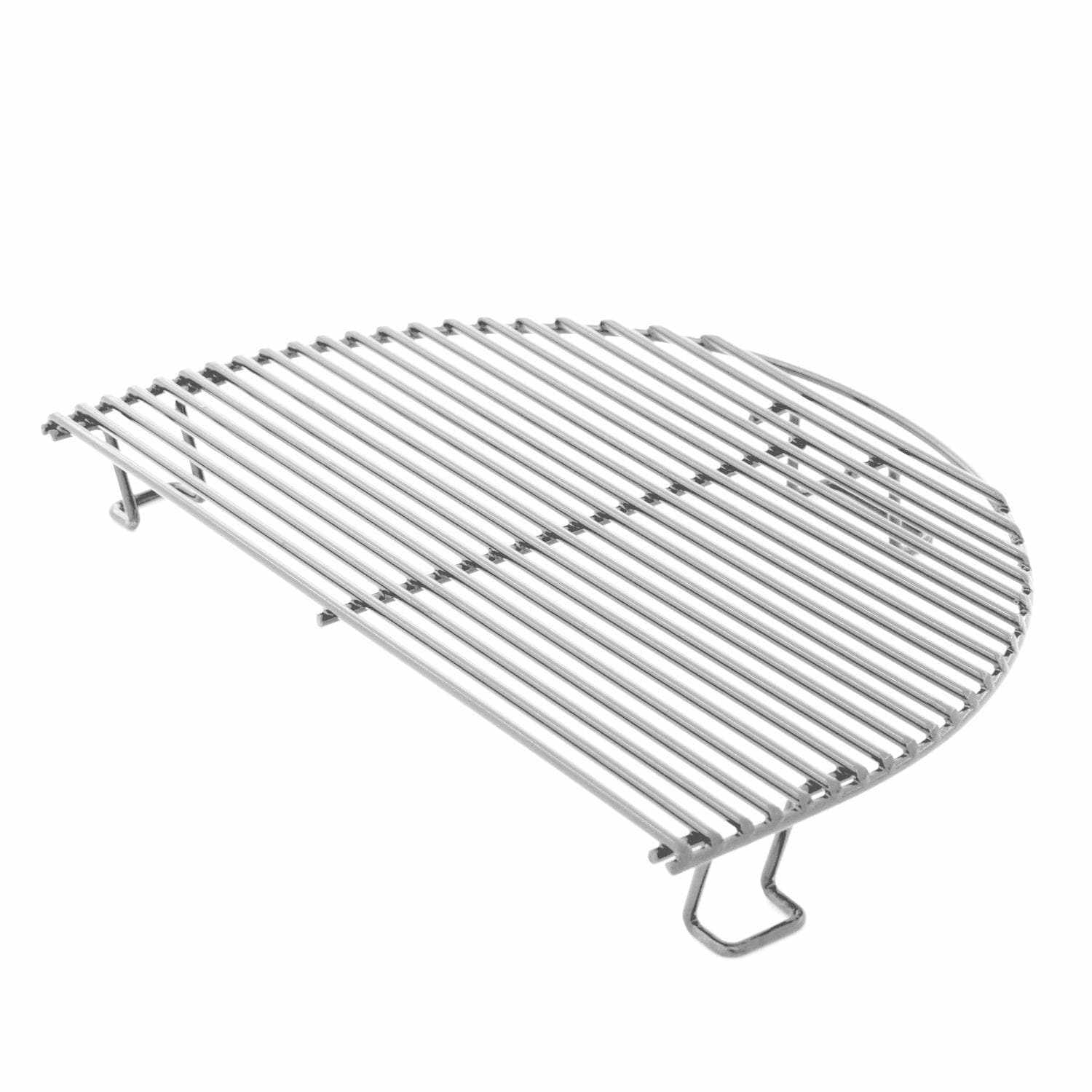Primo All-In-One Oval Junior 200 Ceramic Kamado Grill With Cradle, Side Shelves And Stainless Steel Grates - ExceptionalFire