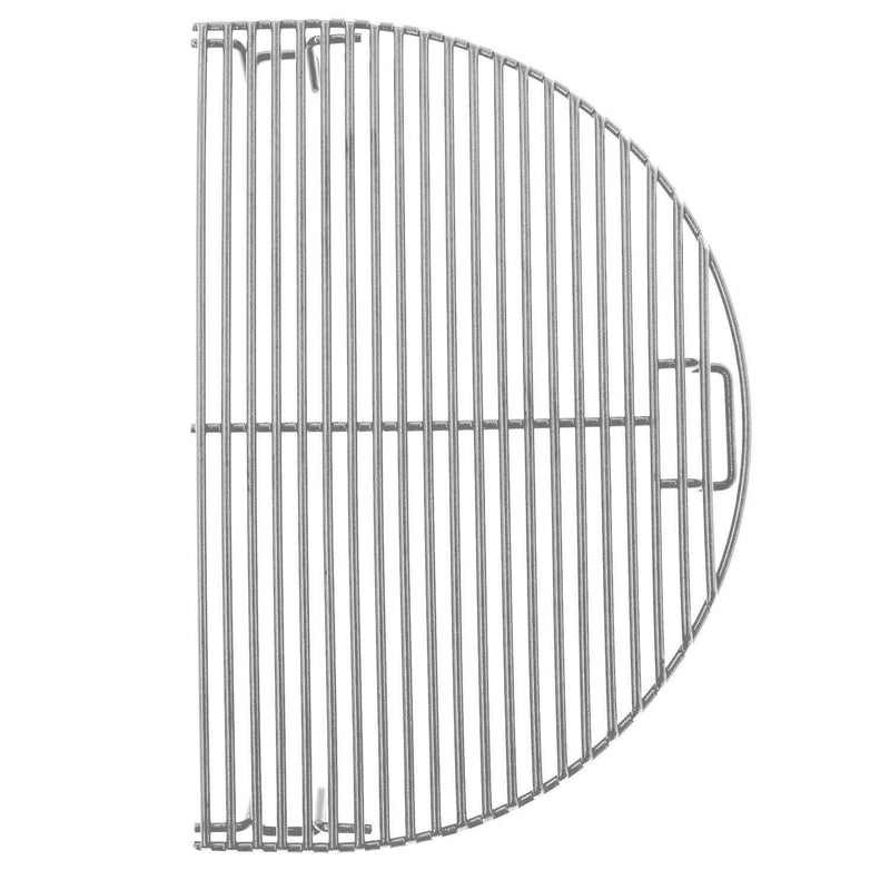 Primo Oval Junior 200 Ceramic Kamado Grill On Steel Cart With Side Tables And Stainless Steel Grates - ExceptionalFire