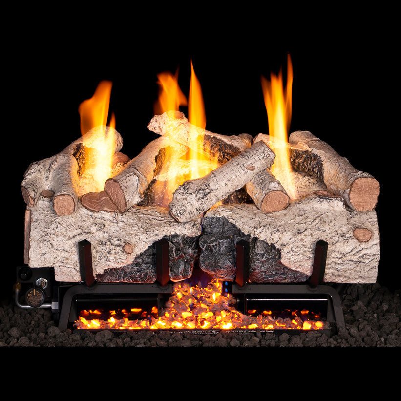 Peterson Charred Alpine Birch Outdoor Ventless Gas Logs