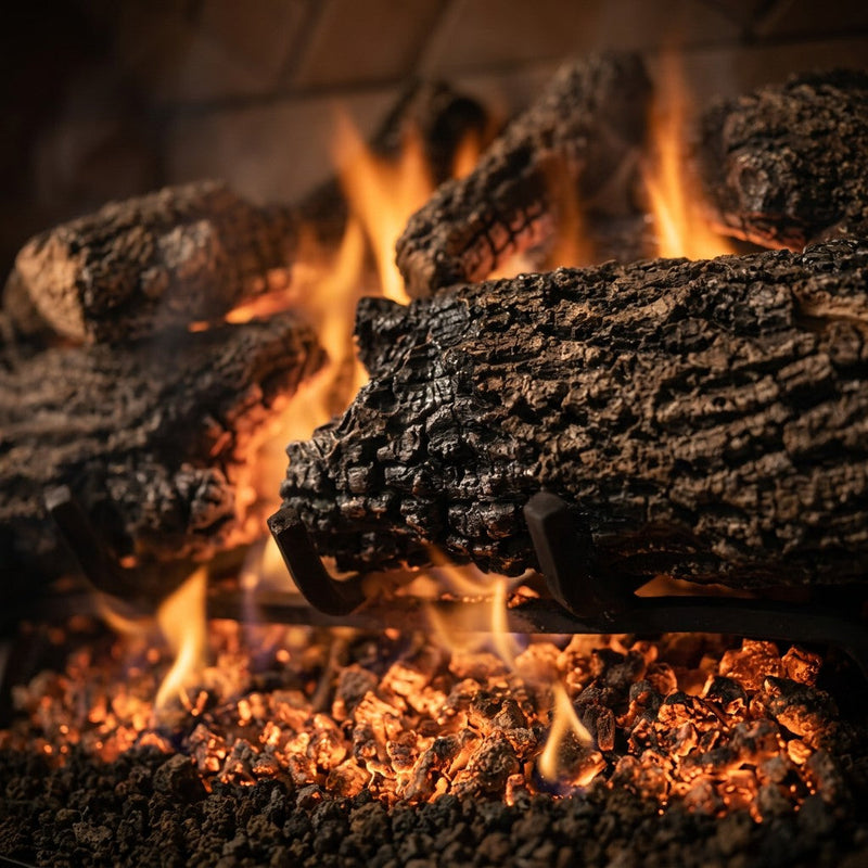 Real Fyre Charred Oak See-Through Vented Gas Log Set