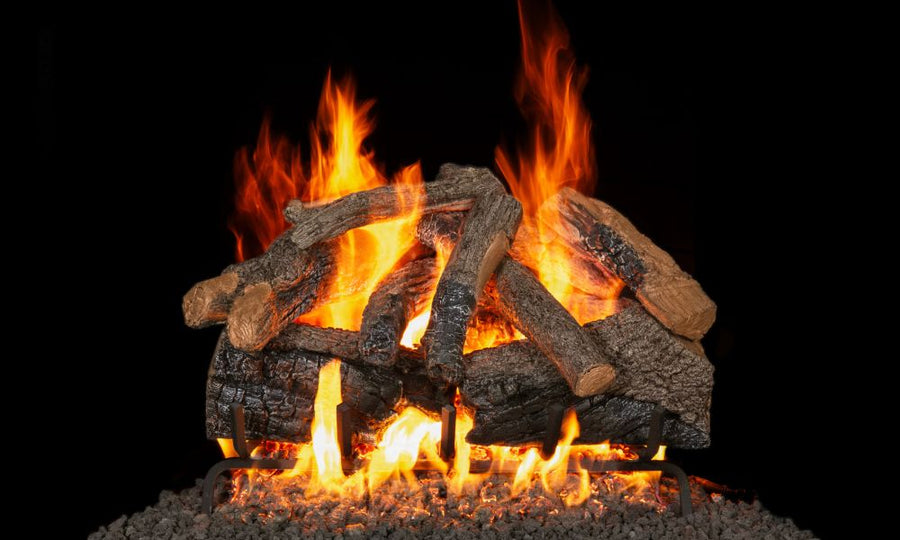 Charred Majestic Oak Enhanced Vented Gas Log Set