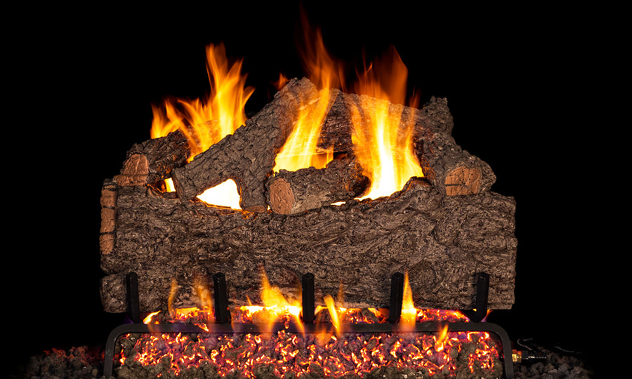 Chestnut Oak Vented Gas Log Set