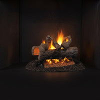 Real Fyre Golden Oak Designer + See-Through Vented Gas Logs