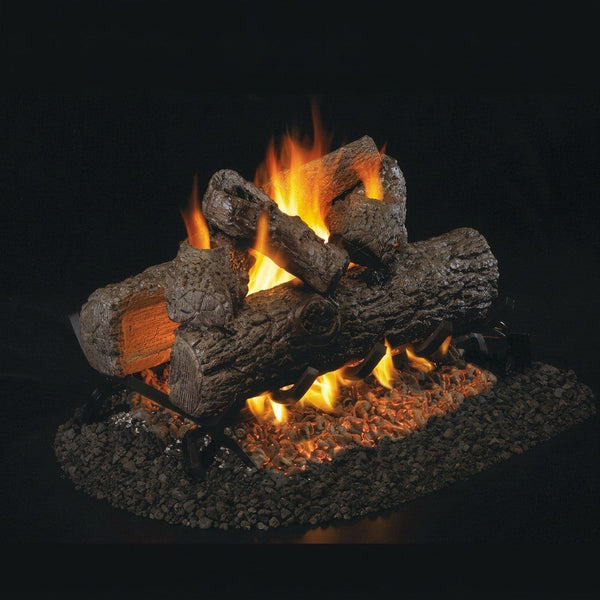 Real Fyre Golden Oak See-Through Ventless Gas Log Set