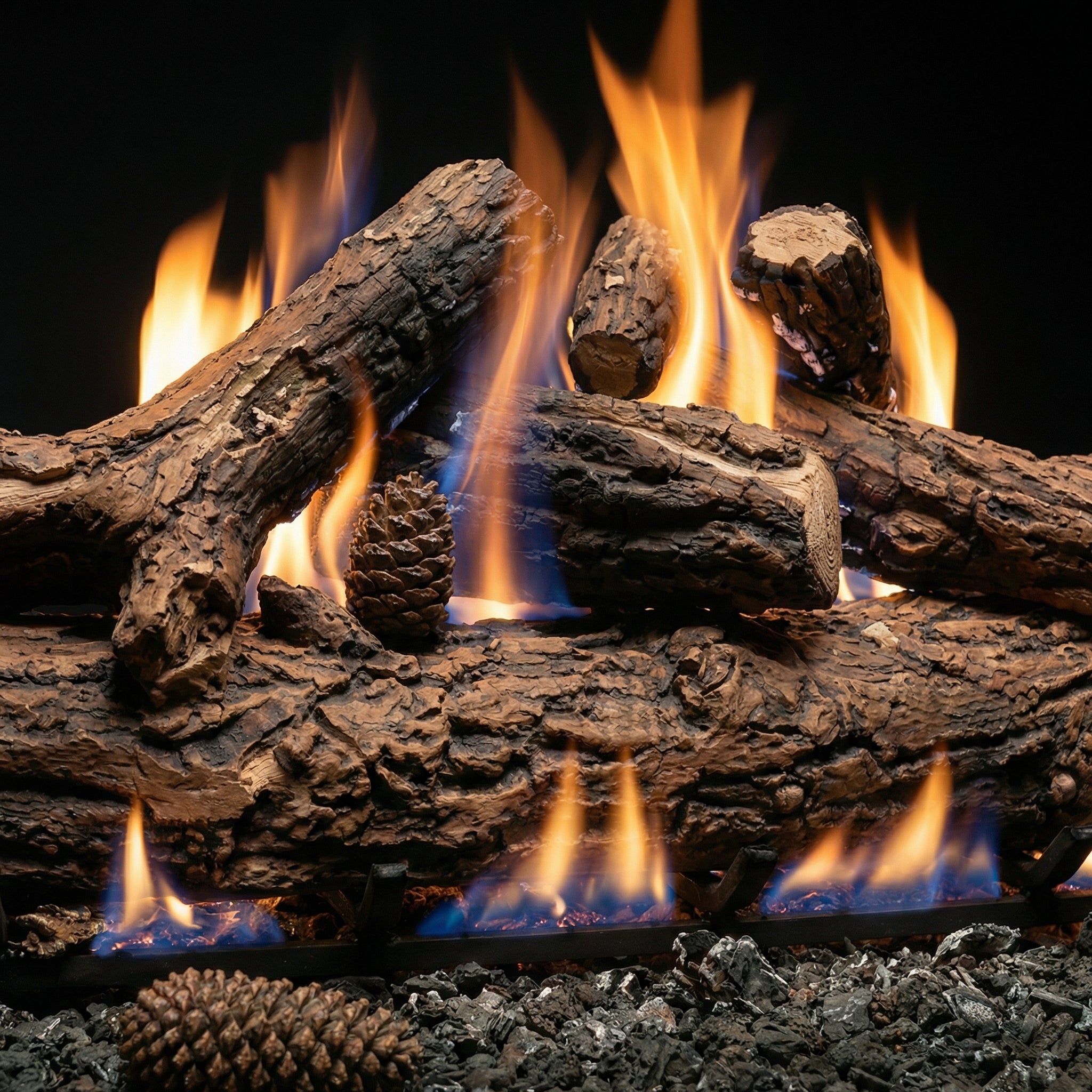 36" Country Oak Deluxe Gas Log Set | Formation Creation