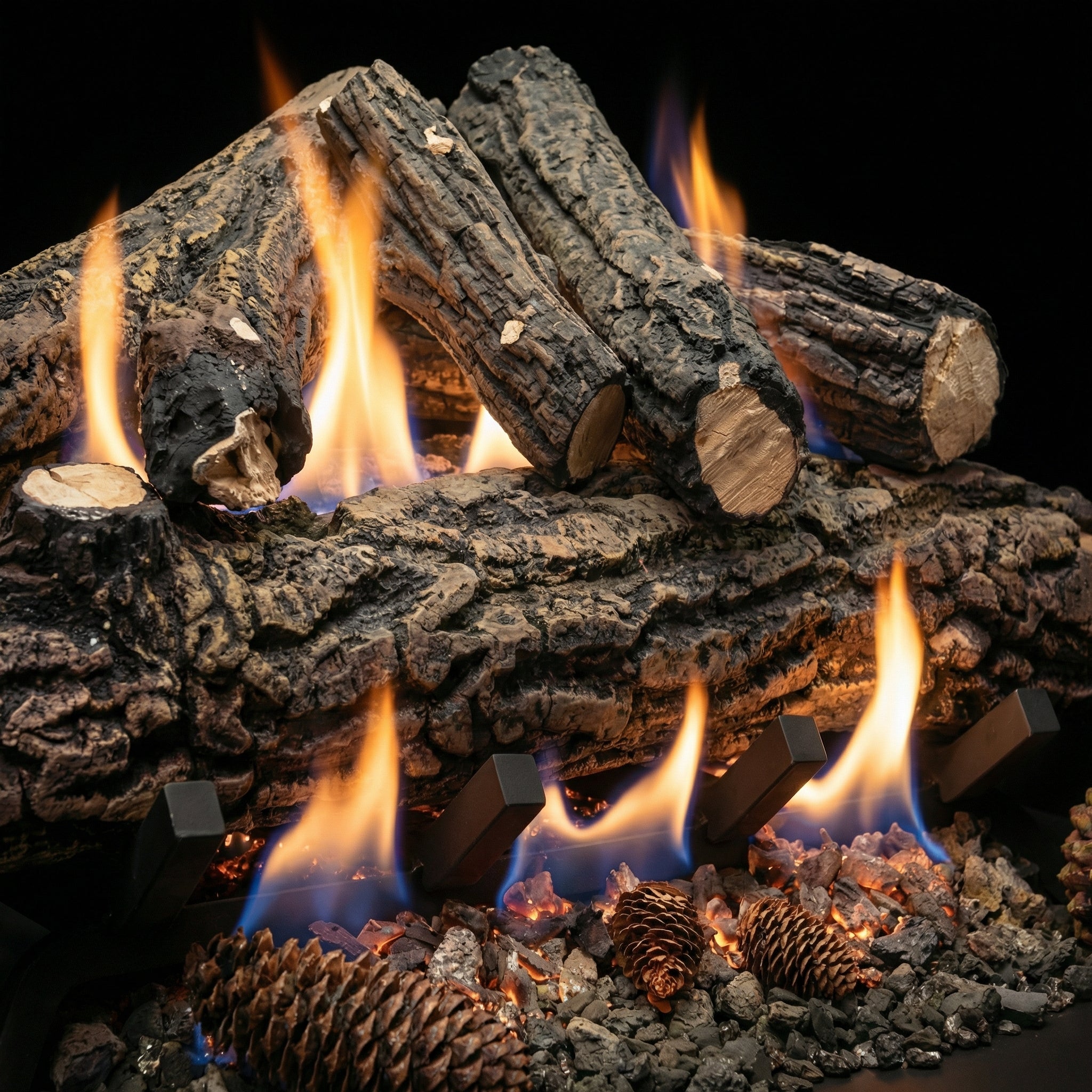 24" Country Oak Deluxe Gas Log Set | Formation Creation