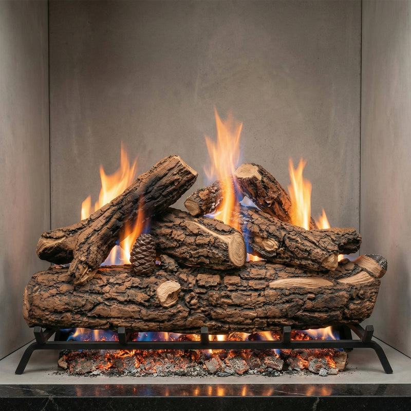 30" Country Oak Deluxe Gas Log Set | Formation Creation