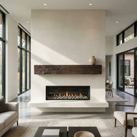 Tobacco Barn Non-Combustible Concrete Mantel Shelf Roasted Chestnut Finish