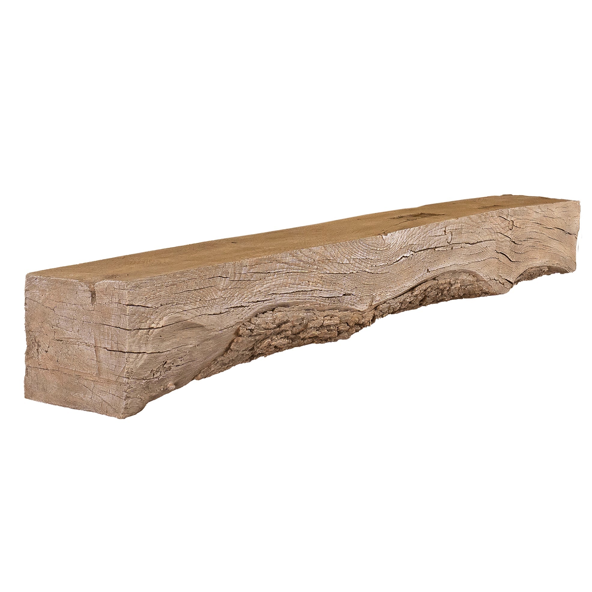 Rickhouse Non-Combustible Concrete Mantel Shelf Pale Honey Finish