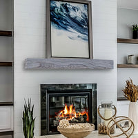 Rickhouse Non-Combustible Concrete Mantel Shelf Pale Weathered Grey Finish - ExceptionalFire