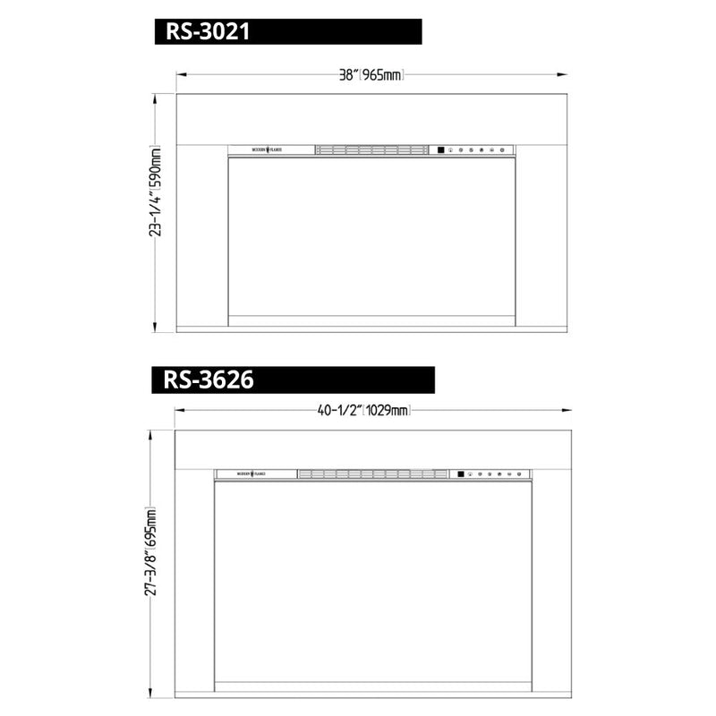 Modern Flames RedStone 26-Inch Electric Fireplace Insert - Model RS-2621