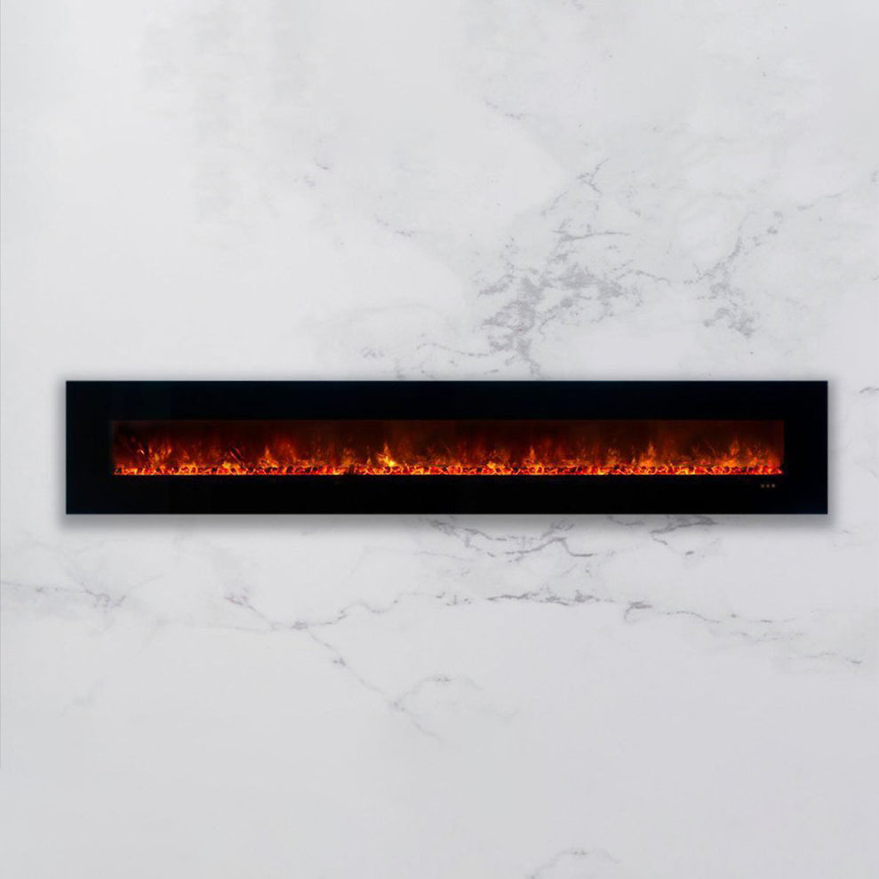 Modern Flames Ambiance 144'' Wall Mount Electric Fireplace AL144CLX2-G
