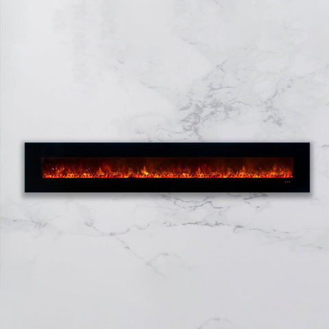 Modern Flames Ambiance 144'' Wall Mount Electric Fireplace AL144CLX2-G