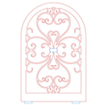 Screen Arch Custom Design - 26 1/2 Height x 17” Width / Rustic Black