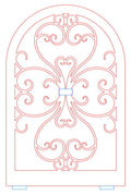 Screen Arch Custom Design - 26 1/2 Height x 17” Width / Rustic Black