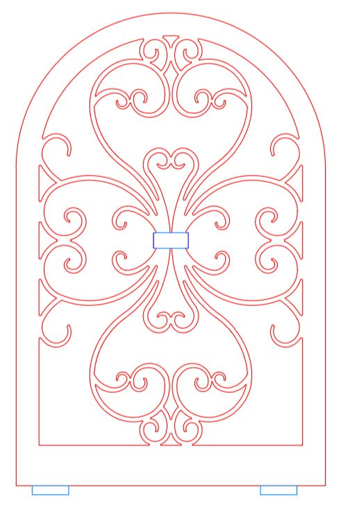 Screen Arch Custom Design - 26 1/2 Height x 17” Width / Rustic Black - ExceptionalFire