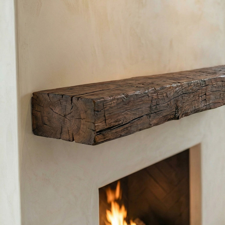 Smokehouse Non-Combustible Concrete Mantel Shelf Maduro Finish