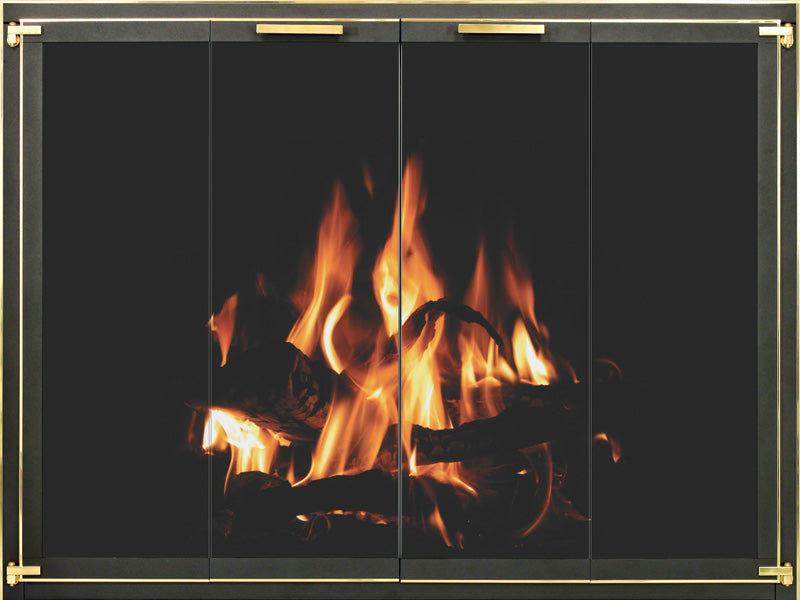 Heritage - Masonry Steel Fireplace Glass Doors