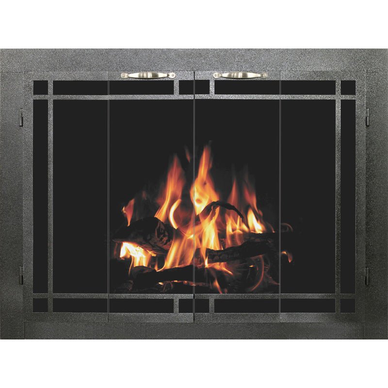 Sierra Windows Pane - Custom Steel Masonry & Prefab Fireplace Doors