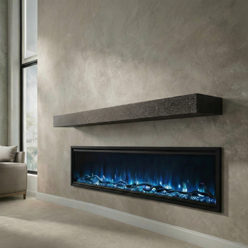 Standard Non-Combustible Steel Mantel Shelves | 12 Finishes