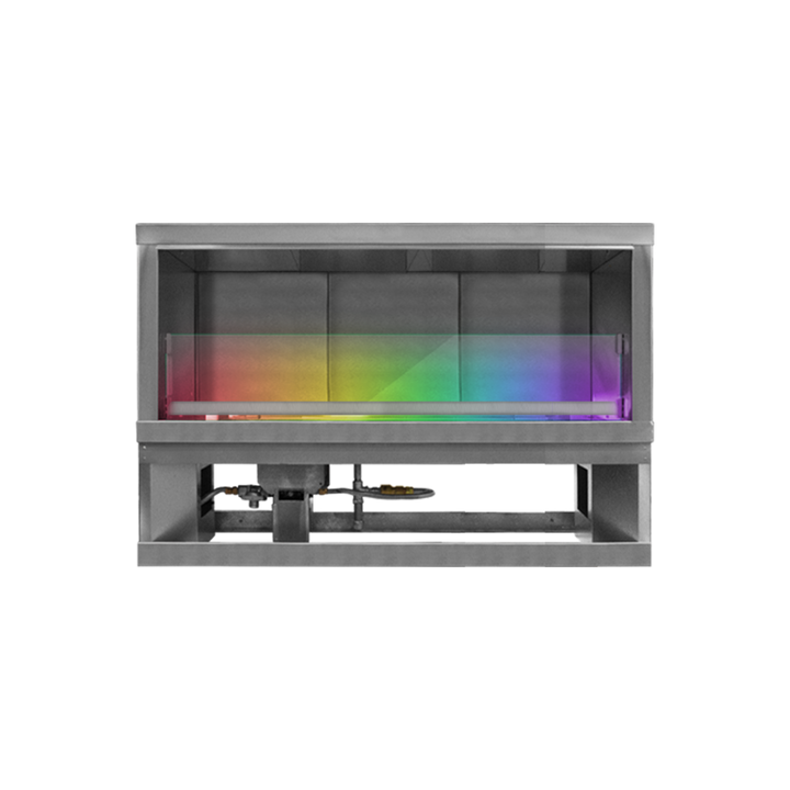 Firegear Kalea Bay 48-inch LED fireplace — manufacturer model photograph distributed by supplier