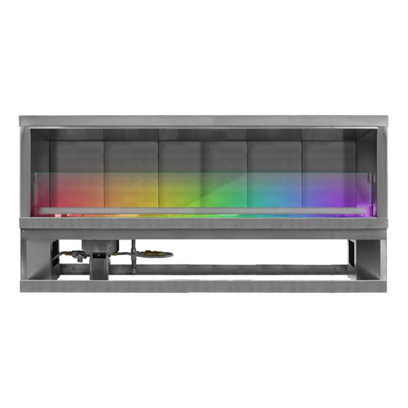 Firegear Kalea Bay 72-inch LED fireplace — manufacturer model photograph distributed by supplier