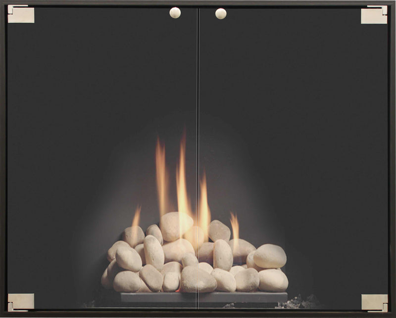 SlimLinePro - Masonry & Prefab Steel Fireplace Glass Doors - ExceptionalFire