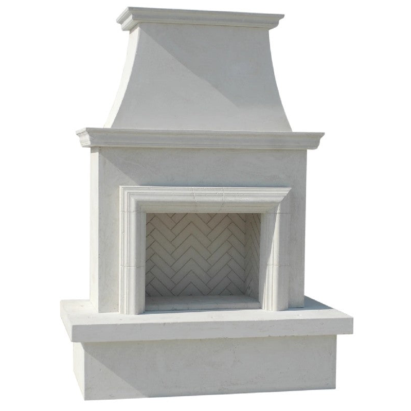 American Fyre Designs Contractor's Model with Moulding Outdoor Gas Fireplace