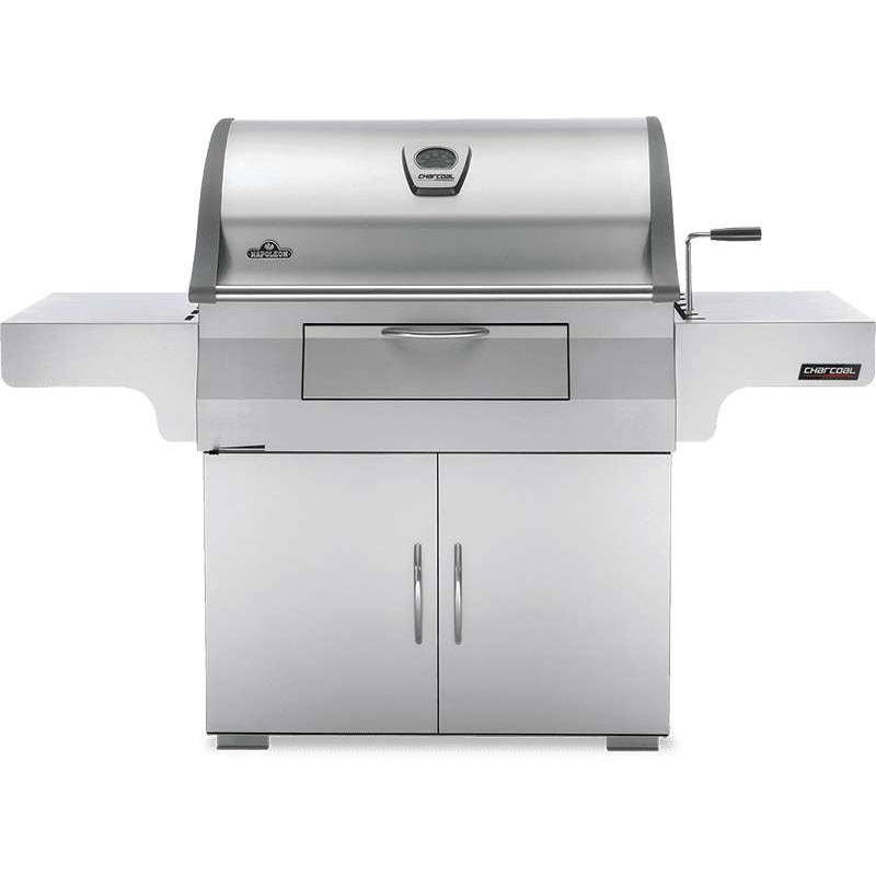 Napoleon Professional 605 Charcoal Grill with Cart - Stainless Steel