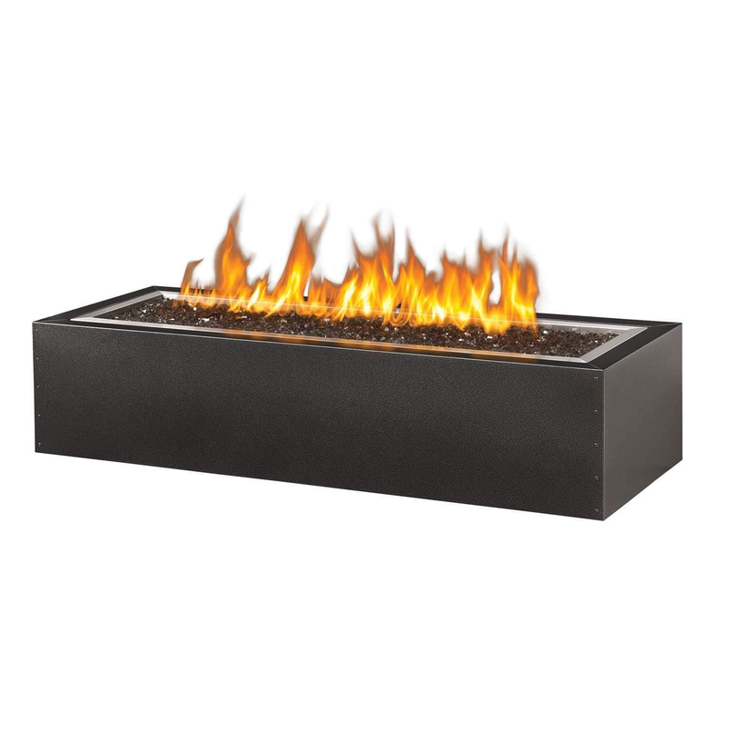 Napoleon Patioflame 48" Linear Gas Fire Pit - Hammertone Pewter Cabinet