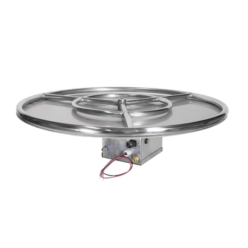Grand Canyon 48" Round Flat Stack Fire Pit Burner Kit - Electronic Ignition (Propane)