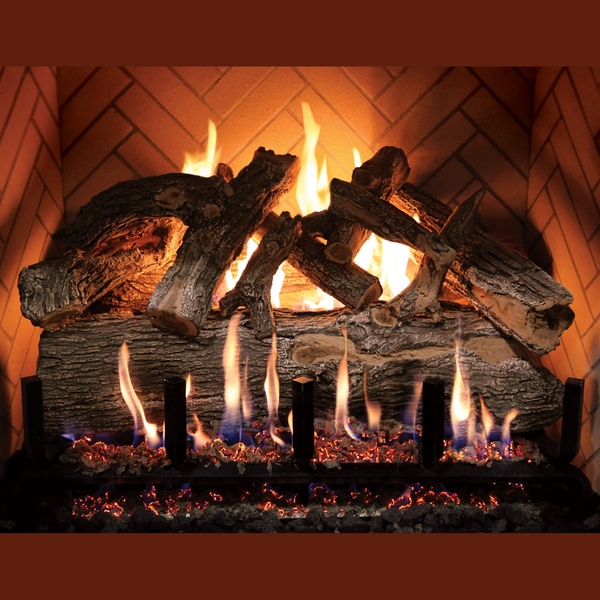 Grand Canyon Jumbo 48" Arizona Weathered Oak Vented Gas Log Set - 15 Piece