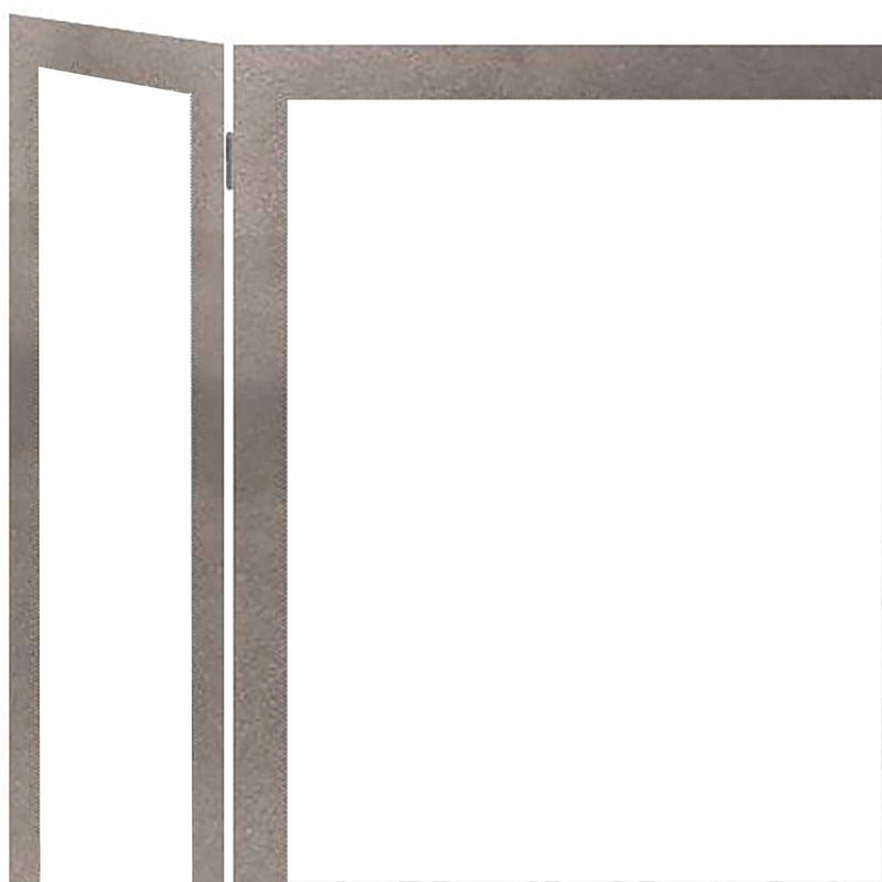 Steel Custom Folding Free Standing Fireplace Screens Options- Sawgrass - ExceptionalFire