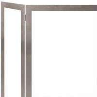 Steel Custom Folding Free Standing Fireplace Screens Options- Sawgrass - ExceptionalFire