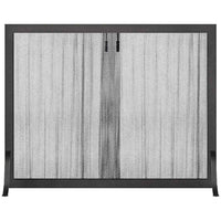 Steel custom free standing screen door with 3/16" thick solid steel frame and heavy gauge mesh, made in USA.