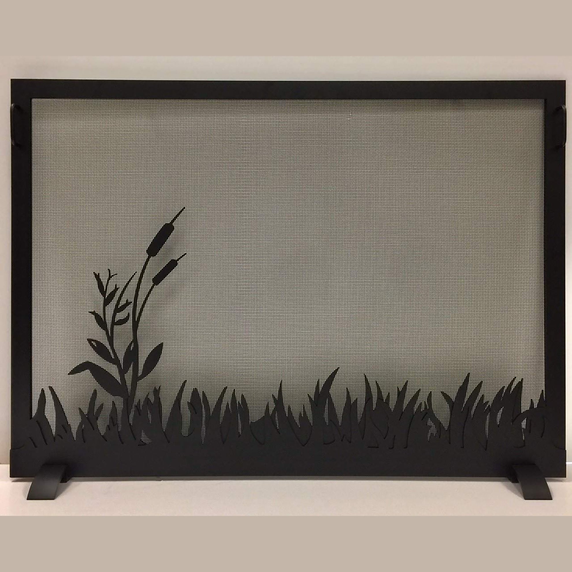 Steel Custom Single Panel Fireplace Screen Carolina Pond- Custom Size