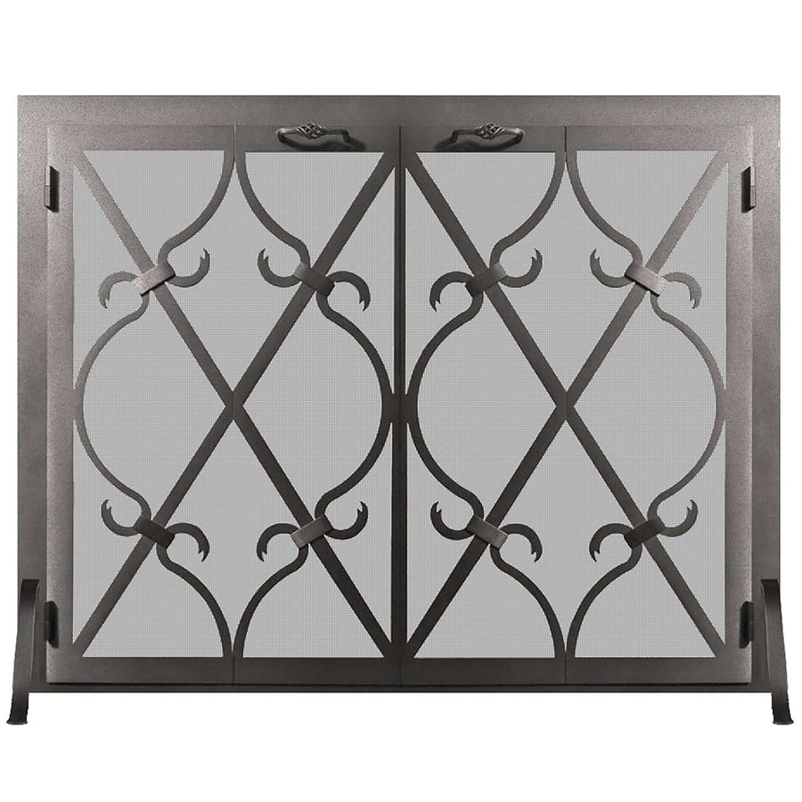 Steel Free Standing Screen with Doors Custom Made