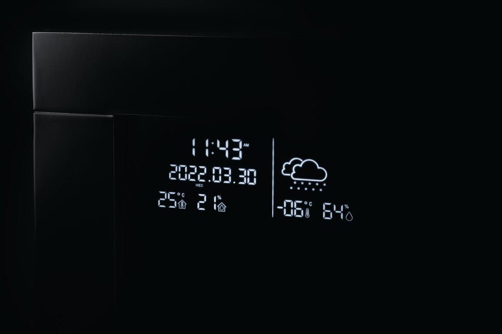 Stylus™ Cara Elite Connected Wall Hanging Electric Fireplace - Model NEFP32-5019W-IOT