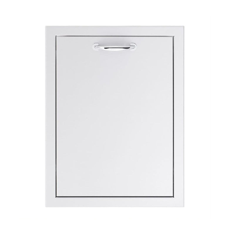 Summerset 20" 2-bin stainless steel trash and recycling drawer for outdoor kitchens with smooth ball bearing slides