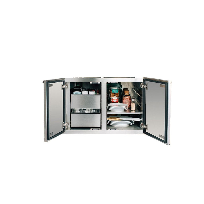 Summerset 36" 2-Drawer Dry Storage Pantry & Enclosed Cabinet Combo